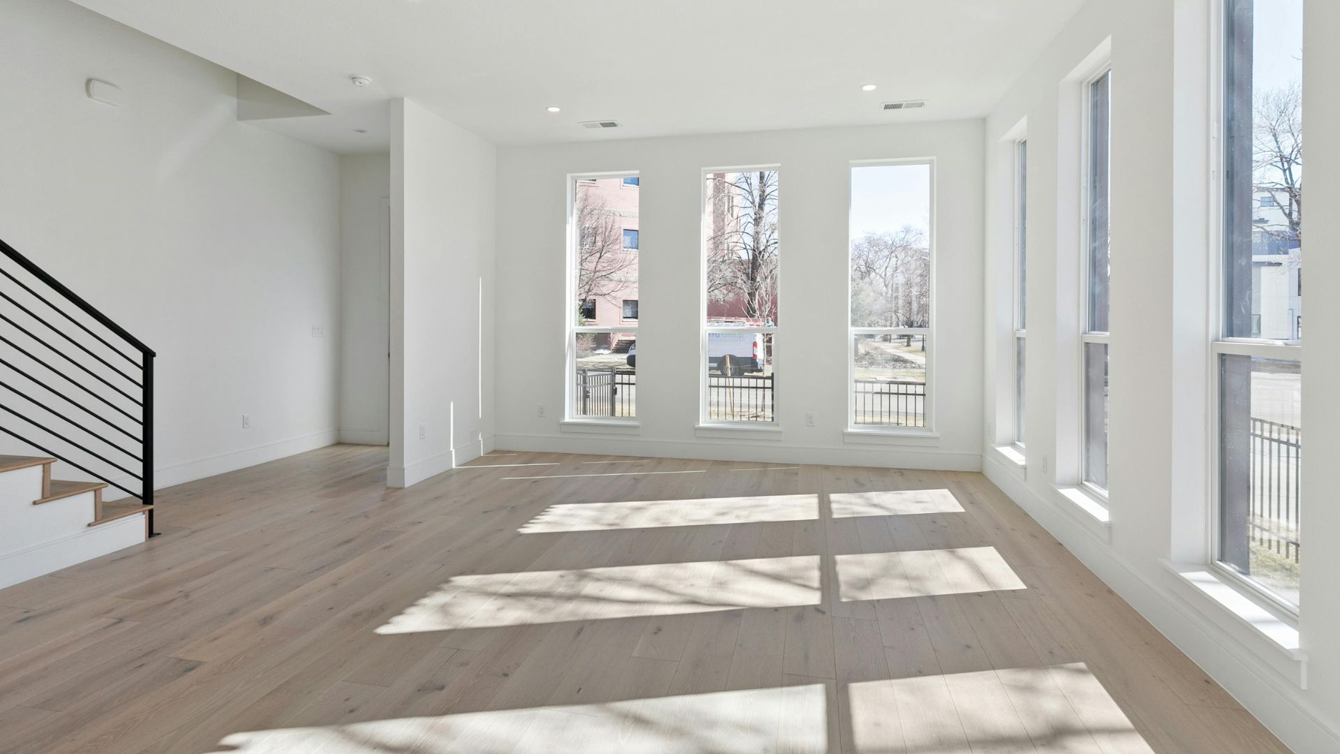 Hardwood flooring installation in a bright Solano County CA home