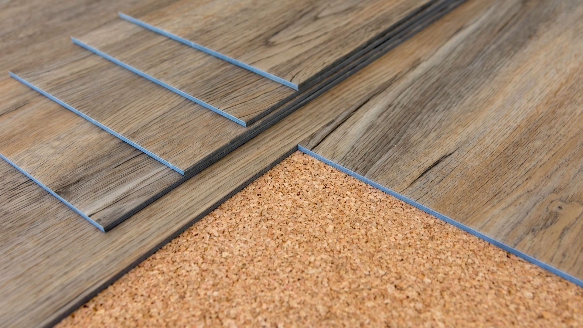 Hard surface flooring installation with wood panels in Solano County CA